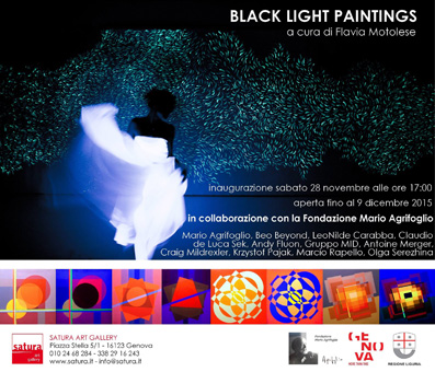 1° exhibition of black light painting 
