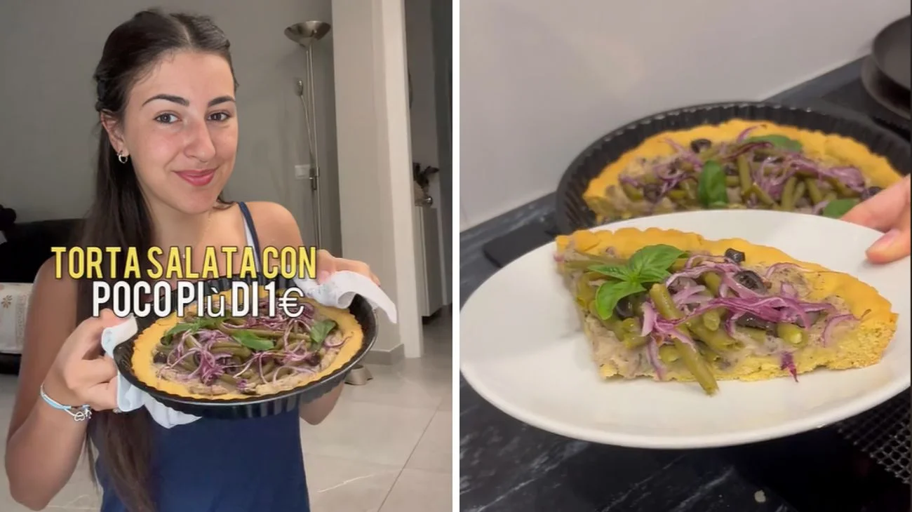 La ricetta facile, veloce ed economica della torta salata vegana