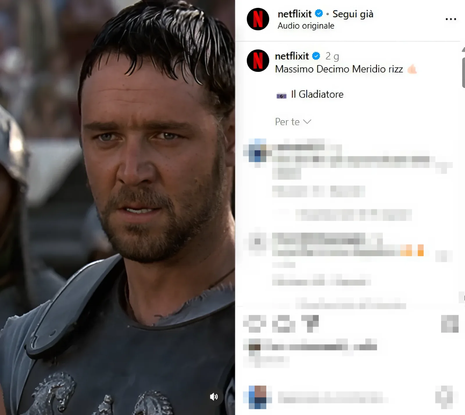 Il Gladiatore Netflix