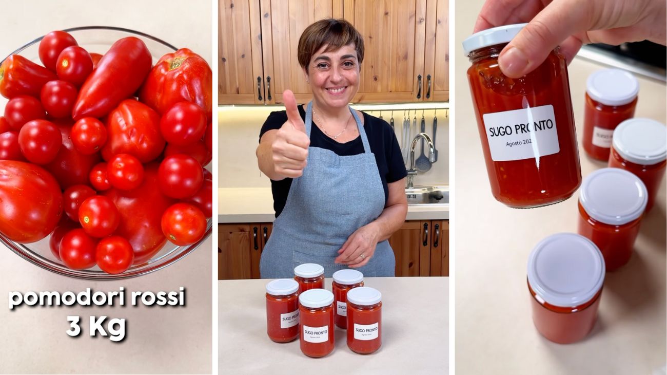 Sugo pronto di Benedetta Rossi senza conservanti: è una ricetta che si tramanda da generazioni