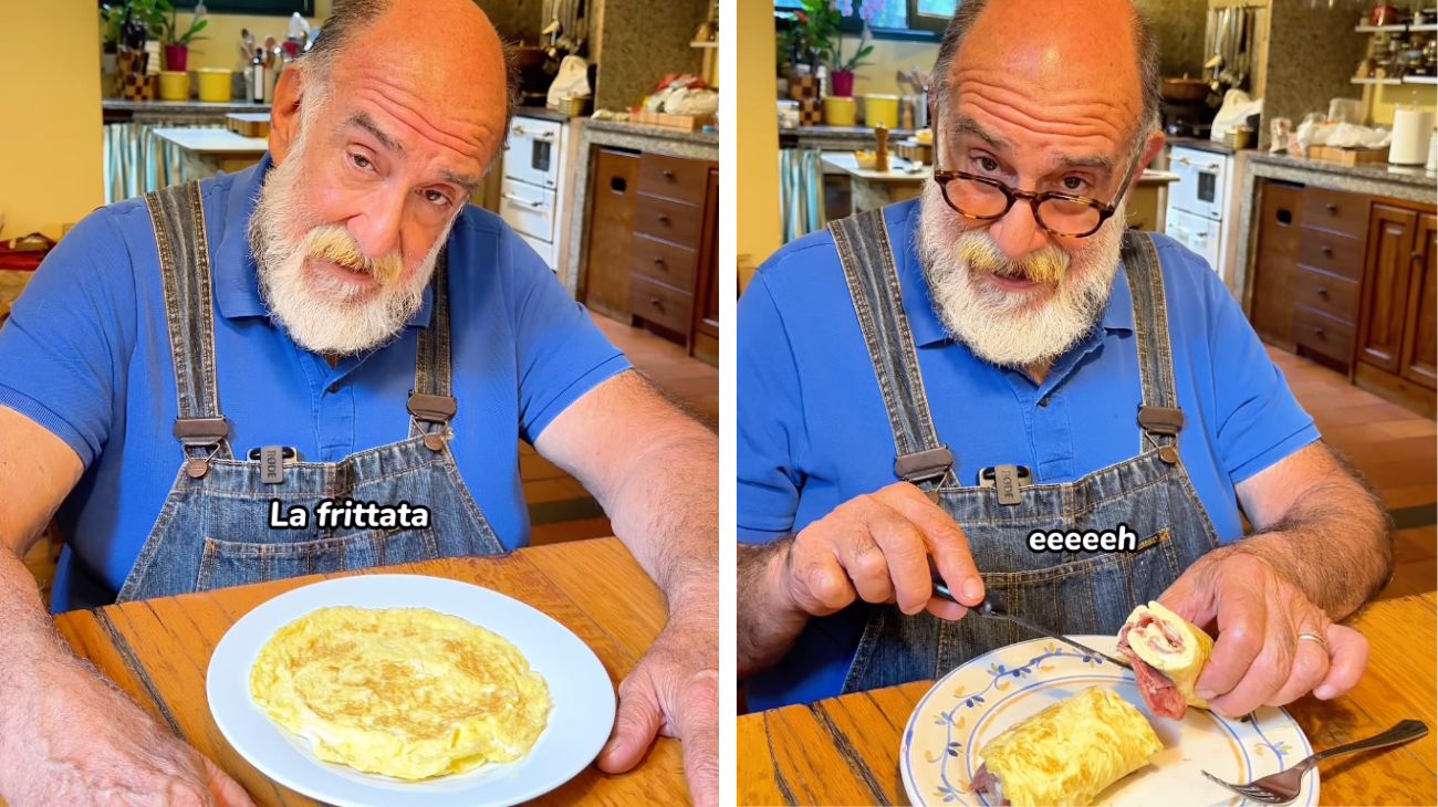 Giorgione trasforma una triste frittata in un rotolo gustoso: bastano solo due ingredienti