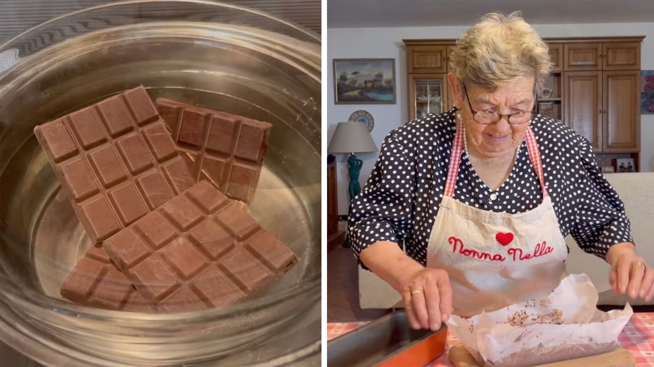 Torta della nonna al cioccolato con 2 ingredienti: ricetta velocissima per chi ha poco tempo