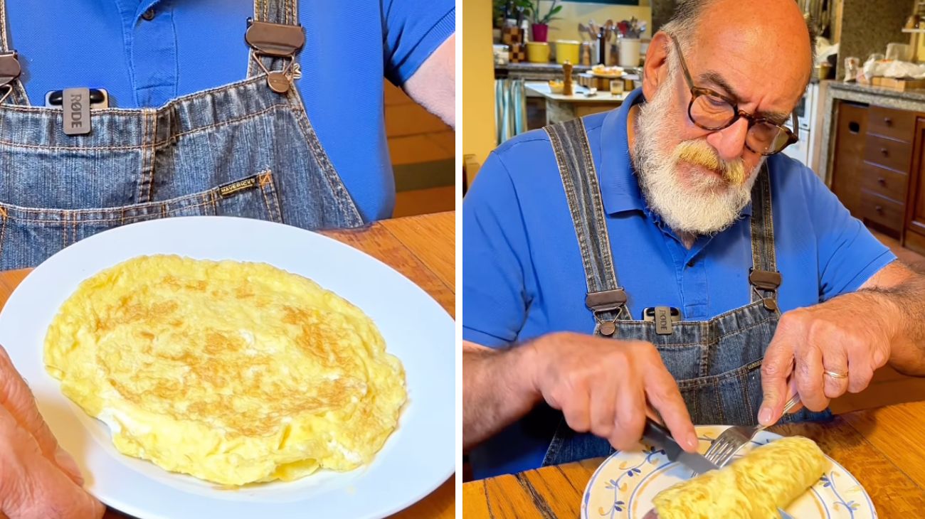 Giorgione trasforma una triste frittata in un rotolo gustoso: bastano solo due ingredienti